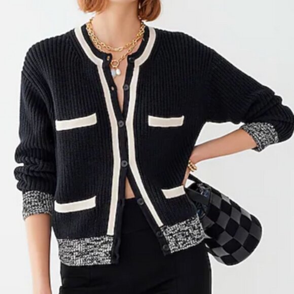 π¨ 50% OFF BUNDLES! π¨ NWT J. Crew Front-pocket cotton cardigan sweater - Picture 2 of 8